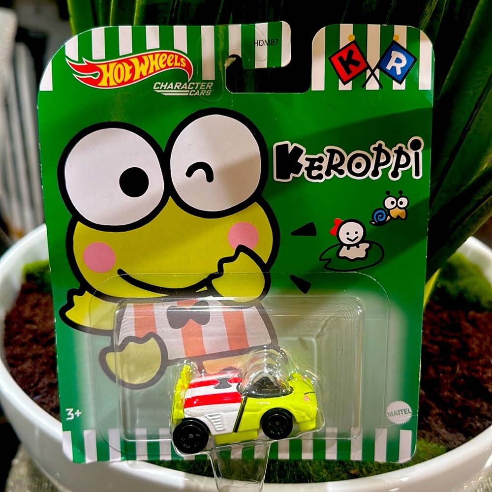 Hot Wheels Character Cars- Keroppi. brand new. Never opened